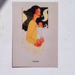 Lámina Ilustración papel perlado Madre - MiCleo&Co